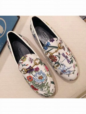 Gucci Women's Horsebit Loafer Leather Print