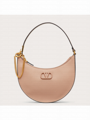 VALENTINO GARAVANI VLOGO SIGNATURE leather bag QRGF9 pink