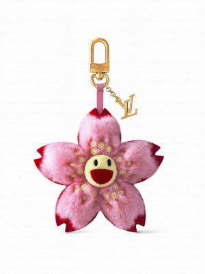 Louis Vuitton LV x TM Cherry Blossom Bag Charm Pink