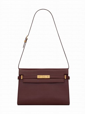 Saint Laurent Manhattan Shoulder Bag In Smooth Leather 579271 Mauve
