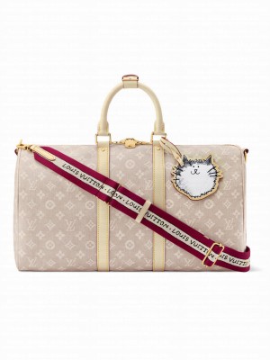 Louis Vuitton Keepall Bandouliere 45 M25787 Apricot