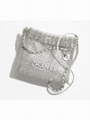CHANEL EVENING BAG AS4894 Silver