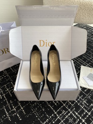 Christian Dior 7.5cm Tribales Patent Leather Pumps Black