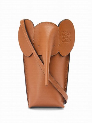 Loewe Classic cowhide elephant bag Fawn