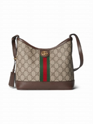 GUCCI OPHIDIA GG SMALL SHOULDER BAG 781402 Brown