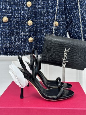 Valentino Garavani Archive Roserouche Sandal in Black