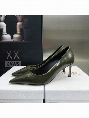 Dior Brushed Calfskin Essence 6.5cm Pumps Olive green 2022 Collection