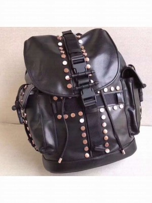 Givenchy Calfskin Backpack Bag 9625 Black/Studs