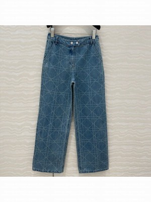 Dior Cannage Washed Denim Jeans 2025