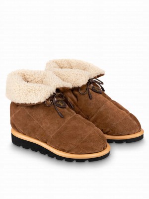 Louis Vuitton Women's Pillow Comfort Ankle Boot 1A94W2 Coffee