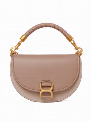 Chloe Marcie Chain Flap Bag Apricot