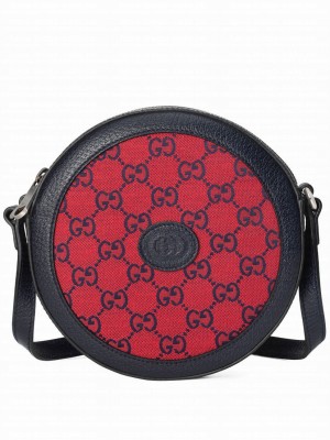 Gucci GG Multicolour Shoulder Bag 658825 Red