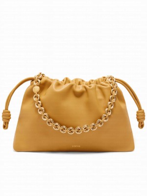 Loewe Large Flamenco Purse In Mellow Nappa Lambskin Apricot