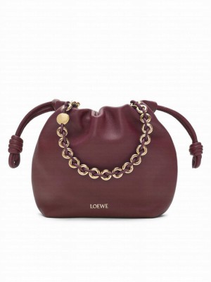 Loewe Mini Flamenco Purse Bag In Mellow Nappa Lambskin Mauve