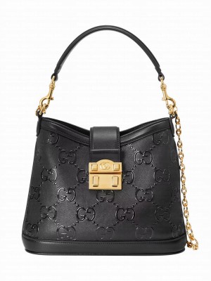 Gucci Small GG Shoulder Bag 675788 Black