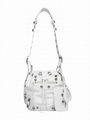 Balenciaga Le Cagole XS Bucket Bag Cream