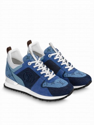 Louis Vuitton Women's Run Away Sneaker 1ABHOH Dark Blue