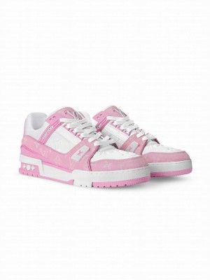 Louis Vuitton Unisex LV Trainer Sneakers Pink