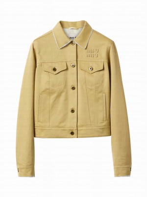 Miumiu Women's Chino Jacket Khaki
