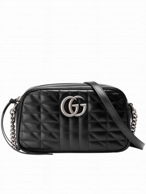 Gucci GG Marmont Small Shoulder Bag 447632 Black