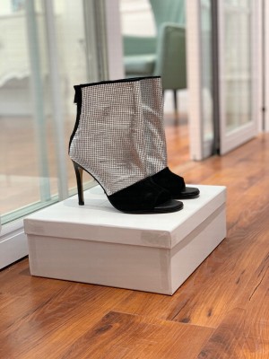 Balmain Calfskin Metal Open Toe Boots 2022 Collection