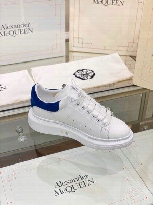 Alexander McQueen Oversized Platform Lace Up Creeper Sneakers Spring/Summer 2020 Collection, Suede Blue