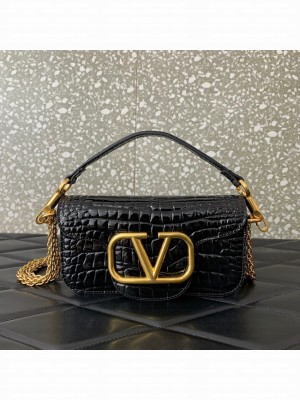 VALENTINO GARAVANI Loco Calf leather bag WA0K53 black