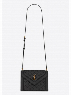 Yves Saint Laurent GABY MINI SATCHEL IN QUILTED LAMBSKIN 6855741 black