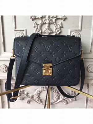 Louis Vuitton Pochette Metis Bag 24cm Monogram Empreinte Canvas Fall/Winter 2017 Collection M41487, Noir