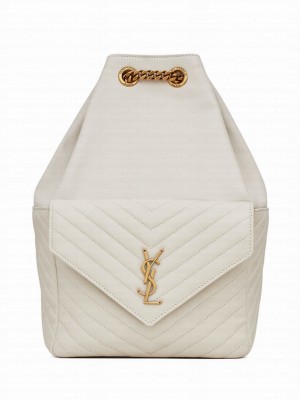 Saint Laurent Joe Backpack 672609 Cream