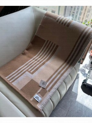 Hermes Avalon Large H LOGO Blanket
