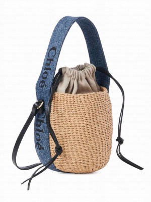 Chloe Small Woody Basket Blue
