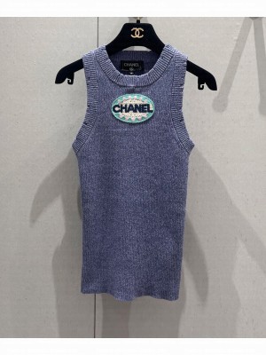 Chanel Women's Knitted Top Purple