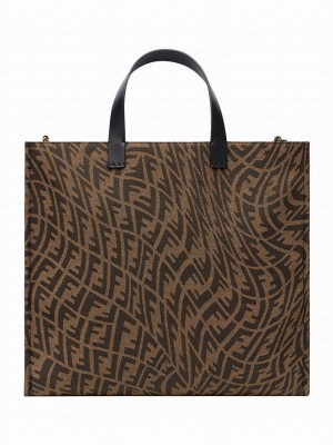 Fendi Shopper 8BH357 Coffee