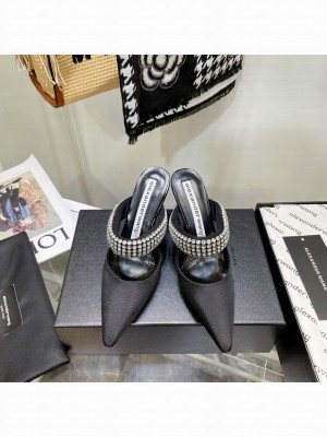 Alexander Wang grace85 crystal mule in nylon 