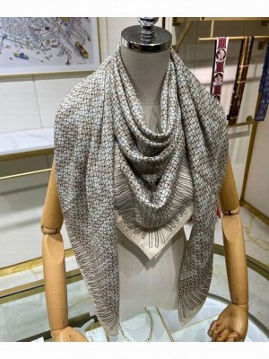 Fendi Women s FF Interlock Graphic Print Scarf Cream