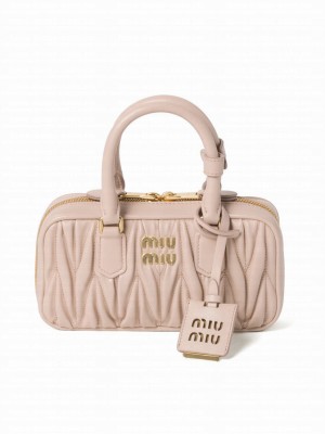 Miumiu Arcadie Matelasse Nappa Leather Mini-bag Pink