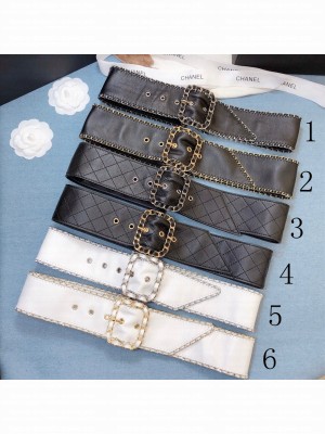 Chanel Lambskin Belt 50mm with Framed Buckle  2021 Collection