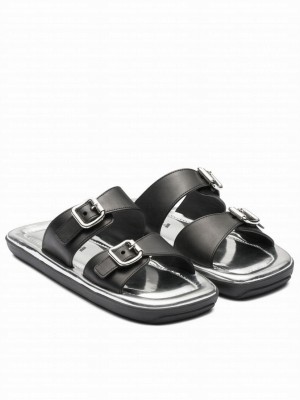 Prada Women's Leather Sandals Black