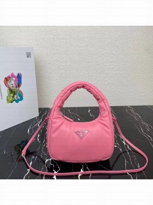 Prada Soft padded nappa leather mini-bag 1BA384 pink