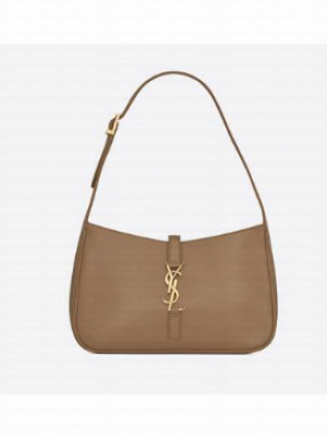 YSL LE 5 A 7 HOBO BAG IN SMOOTH LEATHER Y687228 BLOSSOM PINK