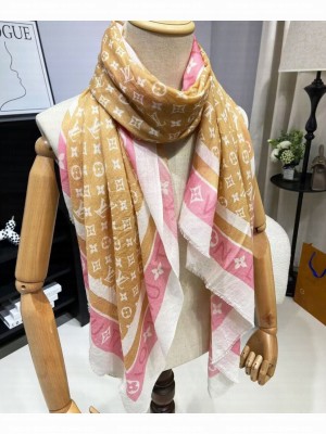 Louis Vuitton Women's Monogram Infinity Scarf Pink