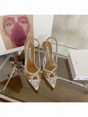 Seduction Crystal Pump 105mm White  2022 Collection