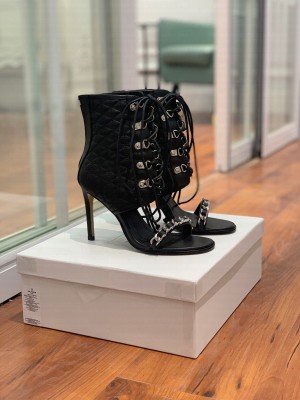 Balmain 10cm Calfskin Lace up Boots 2022 Collection