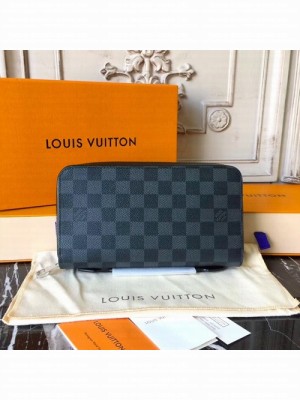 Louis Vuitton Zippy XL Wallet 22cm Damier Graphite Canvas Fall/Winter 2017 Collection N41503, Graphite