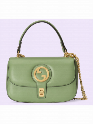 GUCCI BLONDIE TOP-HANDLE BAG 735101 Light green