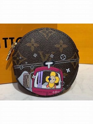 Louis Vuitton Monogram Canvas Round Coin Purse Print 03