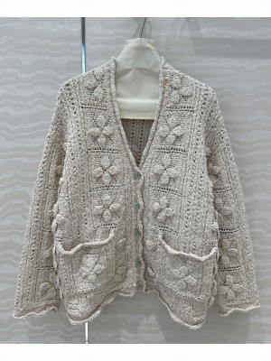 Chanel Women's Knitted Cardigan Cream