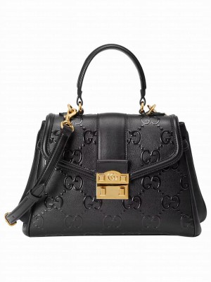 Gucci Small GG Top Handle Bag 675791 Black
