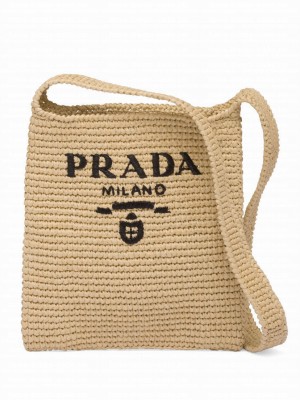 Prada Crochet Bag 1BC184 Apricot